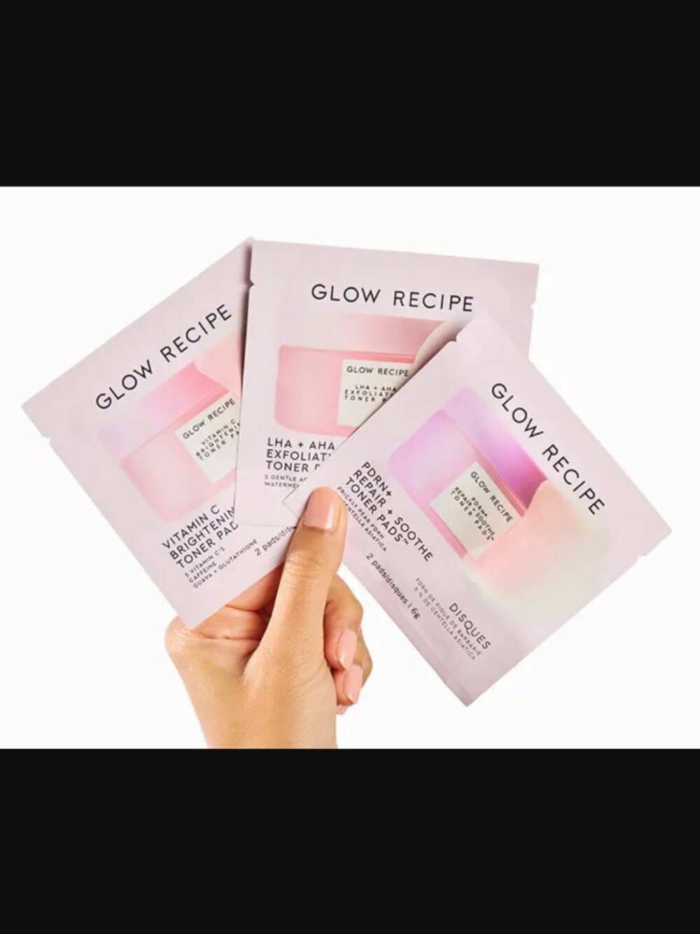 🌈4/$20 NIB Glow Recipe Korean Toner Pad Collection Trial Set 3 pk / 6 pads